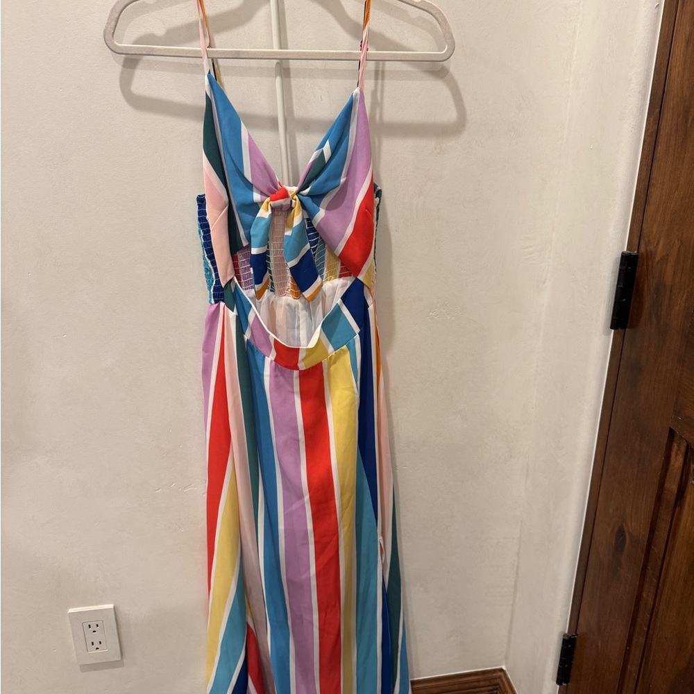 Buddy Love Multicolor Striped Maxi Dress
